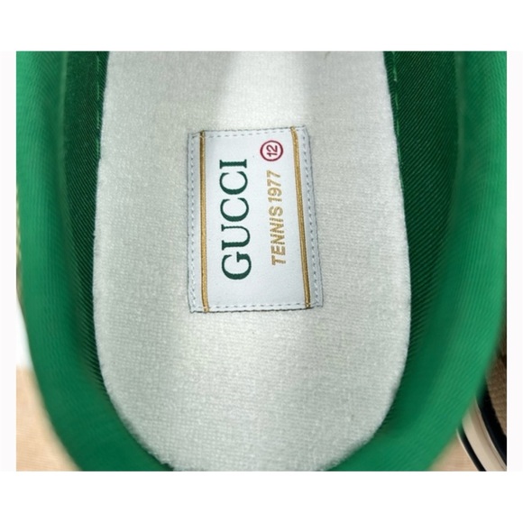 Gucci tennis 1977 low top sneakers size 12 fits 12.5 made in Italy - Picture 4 of 7